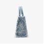 2024 Wholesale Customized Logo Denim Hand Bag For Women Luxury Jeans Leather Prismatic Ladies Handbag