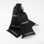 Natural Jute Packaging Bag Factory Custom Logo Printed Small Jute Coffee Drawstring Pouch Linen Gift Bags