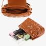 Custom pu vegen clutch bags Embroidery thread sling shoulder purse women large Leather Ladies crossbody bag