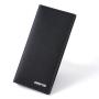 2024 New men's wallet fashion plaid horizontal soft leather men's short wallet large capacity multi-card purse