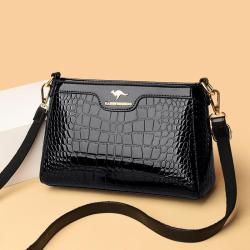 2024 New Luxury Design Small Square Bags for Women Fashion Single Crossbody Shoulder Bag Women's Lacquer Leather Messenger Bag