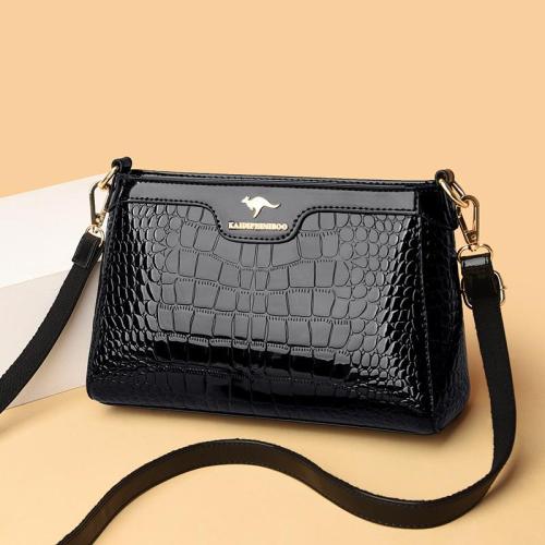 2024 New Luxury Design Small Square Bags for Women Fashion Single Crossbody Shoulder Bag Women's Lacquer Leather Messenger Bag