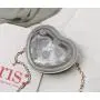 customized transparent pvc ita bag heart shape design painful bag ita bag custom