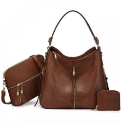 LOVEVOOK Realer Boutiques dropshipping hot sale ladies hobo bags large casual hand bags shoulder bags 3 pieces women handbags