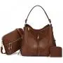 LOVEVOOK Realer Boutiques dropshipping hot sale ladies hobo bags large casual hand bags shoulder bags 3 pieces women handbags