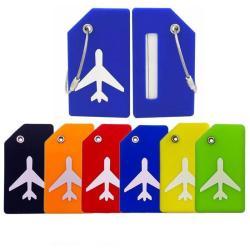 DC038 Luggage Tags for Suitcases Travel Accessories Name Tags Wholesale Suitcase ID Name Card Silicone Baggage Boarding Tags