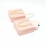 Custom Logo Printed Jewelry Box Gift Paper Pink Jewelry Bags Wholesale Suede Drawstring Earring Packaging Pouch