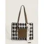 2024 New Custom Logo Autumn Winter Two Pieces Sets Trend Style Women Canvas Tote  Lady Handbag