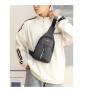ZR855 Man Chest Bag New Waterproof Shoulder Bag Sports Travel Crossbody Leisure Solid Color Print logo Business High Quality Bag