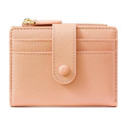 KBW512 Women Short Wallet Wholesale Student Zipper Multifunctional Folding Card Bag PU Simple Ladies Bifold Wallet