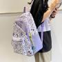HR355 Women Geometric Graffiti Backpack Man's School Students Backpack for Laptop Bag Nylon Waterproof Outdoor Travel Backpack