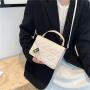 Fasctory Wholesale 2024 Fashionable Handbags Messenger Bags Solid Color Embossed Leather Single Shoulder Crossbody Bag for Women