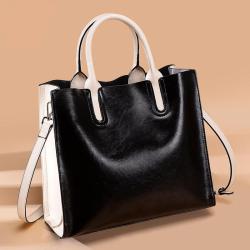 2024 New Arrivals Oiled Leather Tote Bag For Women Handbag  Top Seller