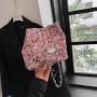 Leisure One Shoulder Popular New Fashionable and Simple Sequin Crossbody Bag