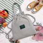 Korean Style Simple Multifunctional Women's Backpack Wholesale Shopping Bag Creative Bunched Canvas Drawstring Shoulder Bag