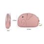 Carteras De Mujer Porte Monnaie Femme En Cuir Cute Kawaii Mini Elephant Design Real Leather Keychain Coin Purse Wallet Girls