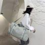 Gelory Fitness Large Capacity Dry Wet Women Sports Outdoor Travel Bags With Shoe Compartment Ladies Handbags