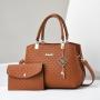 New wholesale luxury tote bags leather fashion quilted leather 2024 shoulder bags women's large capacity handbags