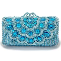 New Elegant Shiny Crossbody Crystal Bag Handmade Rhinestone Bag Green Luxury New Year Evening Bags Clutches For Women Purse