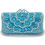 New Elegant Shiny Crossbody Crystal Bag Handmade Rhinestone Bag Green Luxury New Year Evening Bags Clutches For Women Purse