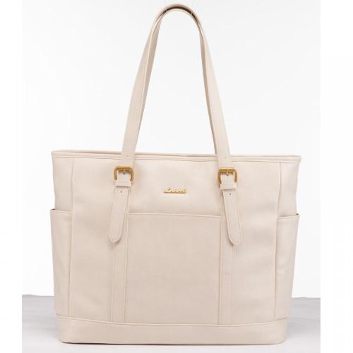 LOVEVOOK 2024 Hot Sale Vintage Leather Computer Bag Business Handbag Large Capacity Laptop Tote Work Bags Laptop Bag for Women