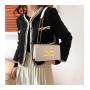 High quality Premium small square bag fashionable foreign crocodile grain ladies shoulder bag crossbody bag