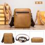 PU Leather Fashion Bags Men Luxury Hand Bags Leather Handbags For Outdoor Sport Travel Hiking Camping