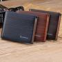 ZR425 Men Short Wallet Card Holder Multiple Card Positions Case Frosting Purse Retro Money Clip Billfold Dollars PU Open Wallet