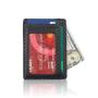 Minimalist Business Leather Credit Card Holder Small RFID ID Card Holder Carbon Fiber Wallet