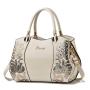 2024 Bags for women Large-Capacity Handbag for Middle-Aged Women Boston Leather with Fashionable Lady Style Portable Mother Bag
