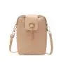 Fashion Tassel Women's Messenger Bag 2024 Solid Pu Leather Single Shoulder Crossbody Bag Zipper Small Purse Phone Bags for Women
