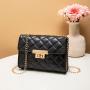 2024 Ladies Fashion Mobile Phone Bag New Embroidered Small Square Bag with Diamond Chain for Ladies Wholesale