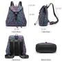 LOVEVOOK fashion PU leather girls daypacks Wholesale reflective travel bag luxury Geometric Luminous school backpacks for women