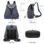 LOVEVOOK fashion PU leather girls daypacks Wholesale reflective travel bag luxury Geometric Luminous school backpacks for women