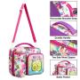 Colorful Cartoon Print Thermal Insulation Cooler Bag New Arrival Kids Lunch Bag Bottle Holder Compartment