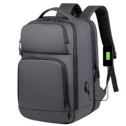 17-Inch Men's Multi-Function Business Travel Backpack Waterproof Large Capacity Backshoulder Computer Bag with USB