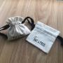 8x8cm Cotton Canvas Jewelry Packaging Bag Jewelry Pouch with Custom logo