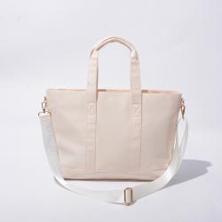 Keymay USA Warehouse Free Shipping 5 Colors Gold Zipper Waterproof Large Nylon Tote Bag Wholesale Handbags Tote Bag with Zipper