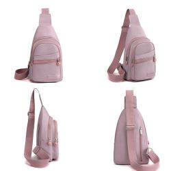ZF281 Women's Messenger Bags Simple Nylon Waist Bag Fashion Leisure Travel Shoulder Bag Waterproof Lightweight Daily