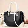 New Arrival contrast color handbag pu leather women purse elegant bags for women