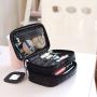Two-layer design Pouch Zip multicapacity Frosted Zipper Pouch Plastic Makeup Pouch Toiletry Beauty Wash Kit Bags