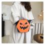 Custom Pumpkin Little Devil Cute Decorative Women's Bag Portable Zipper Shoulder Niche Design Plus Logo Tote Bag