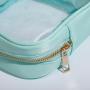 Keymay New Color Women Bulk Makeup Pouch Transparent Toiletries Bag Clear Plastic Pvc Cosmetic Travel Makeup Bag
