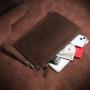 New Style Retro Leather Wallet Zip Purse Card Case Multifunction Wallet For Men