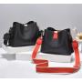 Simple And Casual Lychee Patterned Bucket Bag PU New Trendy Multi Color Shoulder Bag Handbags Brands China Brand Women Bags
