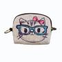 Gelory New Cartoon Printing Cotton And Linen Key Ring Coin Purse Multi-Function Coin Bag Broken Silver Bag
