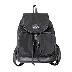 OEM factory custom LOGO backpack high quality nylon waterproof material schoolbag custom color minimum MOQ ladies backpacks