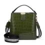 2024 Wholesale Crocodile PU Leather Shoulder Bucket Hand Bag For Ladies Women