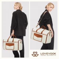 LOVEVOOK New Design hanging garment duffel bag suit business Portable Weekender Bag with a Shoe Bag Travel Hanging Suitcase Suit