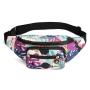 New Trendy Waist Bag Outdoor Leisure Custom Printed Fanny Pack Travel Crossbody Belt Pouch Bag Waterproof